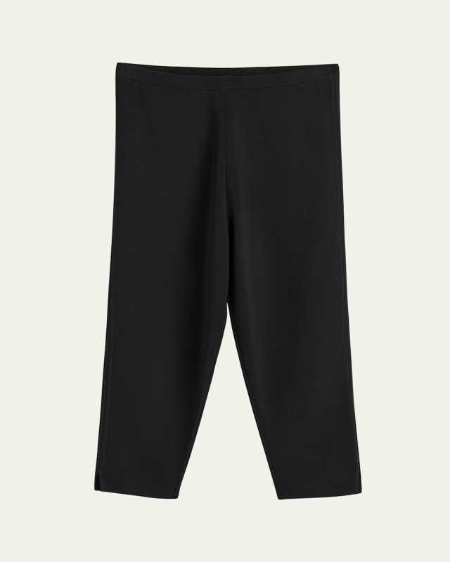 Compact Knit Capri Trousers